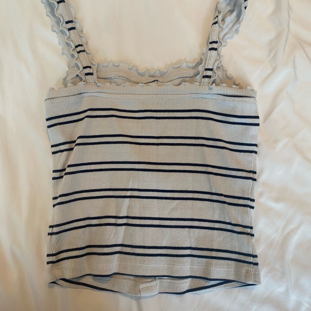 Aeropostale Striped Ruffle Tank - Picture 5 of 6